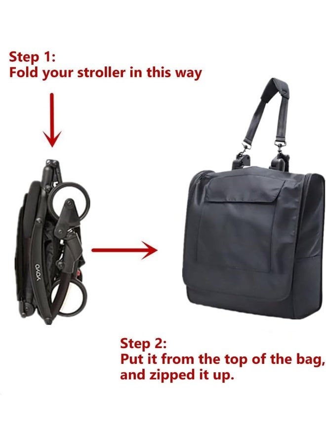 ROMIRUS Baby Stroller Travel Bag Compatible for YOYO2 or YOYO3, Durable and Lightweight Stoller, Padded Stroller Storage Bag with Backpack Straps for Airport Gate Check - Image 2